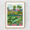 Paddy Ricefield Narrow Oak Frame