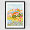 Mountain love Medium Black Frame