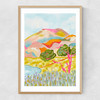 Mountain love Narrow Oak Frame