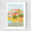 Mountain love Medium White Frame