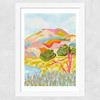 Mountain love Wide White Frame