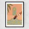 Pool Jump Narrow Black Frame