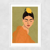 A Lemon Fee Narrow White Frame