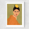 A Lemon Fee Medium White Frame