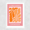 Copenhagen Flower Market Narrow White Frame