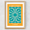 Lisbon Flower Market Wide Oak Frame