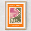 London Flower Market Wide Oak Frame