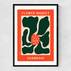 Shanghai Flower Market Narrow Black Frame