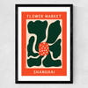 Shanghai Flower Market Medium Black Frame