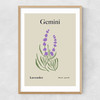 Gemini by Miho Art Studio Narrow Oak Frame