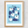 Pisces Wide Oak Frame