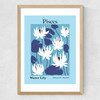 Pisces Medium Oak Frame