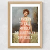 Delight Fully Difficult Wide Oak Frame