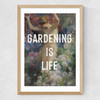 Gardening Is Life Medium Oak Frame