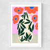 Poppy Pot Medium White Frame