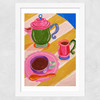 Morning Coffee by Kartika Paramita Wide White Frame