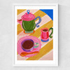 Morning Coffee by Kartika Paramita Medium White Frame