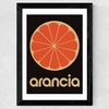 Orange by Limbo and Ginger Wide Black Frame