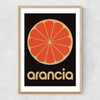 Orange by Limbo and Ginger Narrow Oak Frame