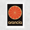 Orange by Limbo and Ginger Narrow White Frame
