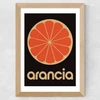 Orange by Limbo and Ginger Wide Oak Frame