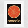 Orange by Limbo and Ginger Wide White Frame