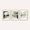 Green Abstract Triptych