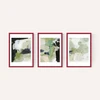 Green Abstract Triptych