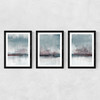 Drama Triptych Medium Black Frame