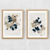 Summer View Twin Set by Dan Hobday Framed Art Print Medium Oak Frame