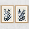 Blue Plant Twin Set Wide Oak Frame