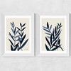Blue Plant Twin Set Wide White Frame