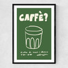 Caffe Narrow Black Frame