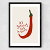 Hot Chilli Medium Black Frame