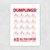Dumplings Unframed Print