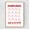 Dumplings Narrow Oak Frame