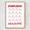 Dumplings Medium Oak Frame