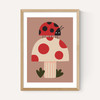 Ladybird And Mushroom