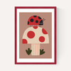 Ladybird And Mushroom