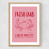 Fresh Crab Medium Oak Frame