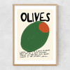 Olives Narrow Oak Frame