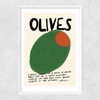 Olives Narrow White Frame