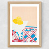 Lemon Bowl Wide Oak Frame