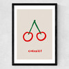 Cherries by SimplyExtraJordanary Medium Black Frame