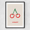 Cherries by SimplyExtraJordanary Narrow Black Frame