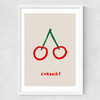 Cherries by SimplyExtraJordanary Medium White Frame