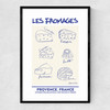 Les Fromages Narrow Black Frame