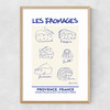 Les Fromages Narrow Oak Frame