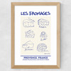 Les Fromages Wide Oak Frame