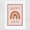 Happy Days Wide White Frame